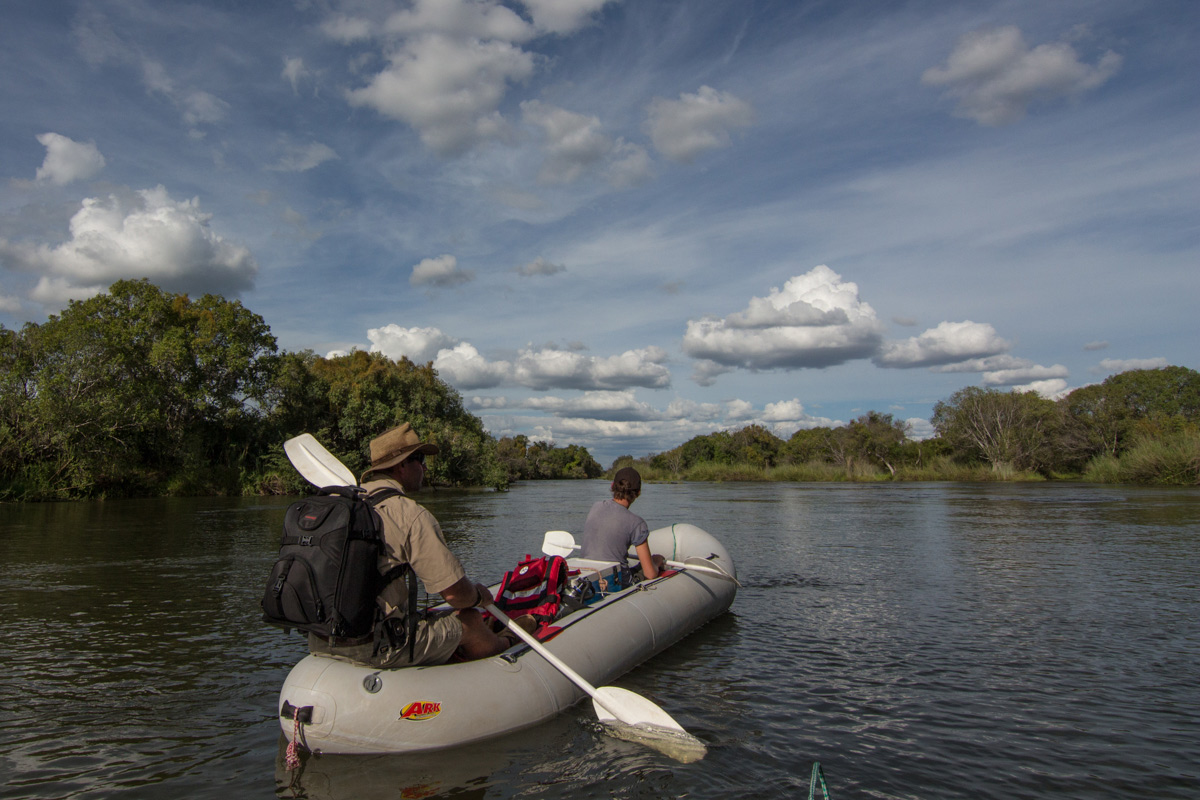 Canoeing on the Zambezi