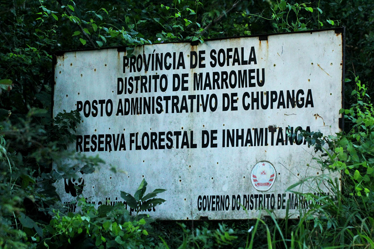 Reserve sign on the northeastern Marrumeo boundary