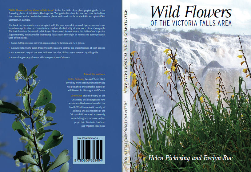 Front and back cover of Wild Flowers of the Victoria Falls Area
