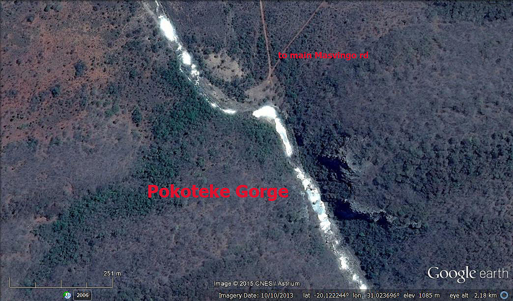 Satellite map Pokoteke Gorge